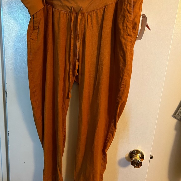 Old Navy maternity linen pants XL - Picture 1 of 5